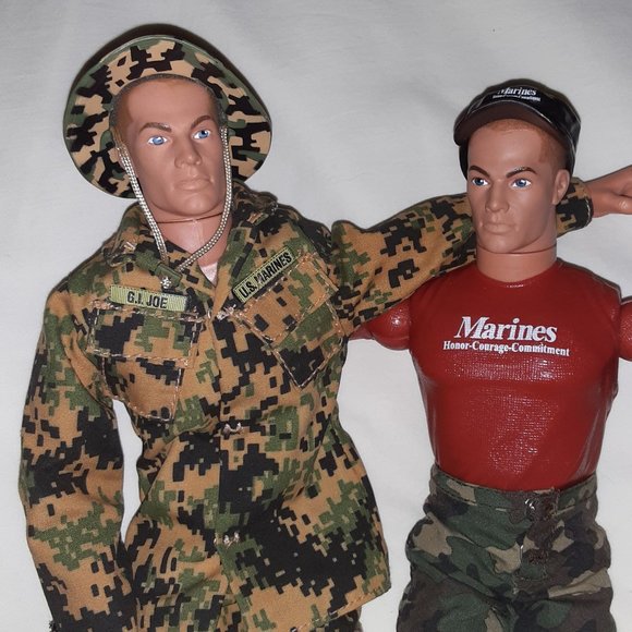 GI Joe Lot of 2 * USMC Basic Training * Action Marine * 2001 & Real Ammo Pouch - Picture 5 of 13